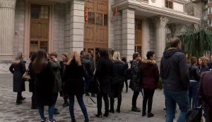(видео)Вработените во култура на протест бараат покачување на платите