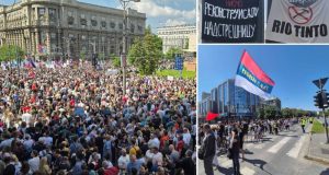 (Видео)Првомајски протести и во Србија