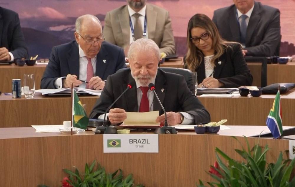 Бразилскиот претседател Лула да Силва на отворањето на самитот