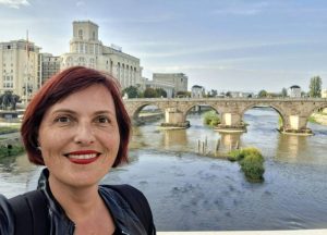 Симона Хамер, словенечка писателка, драматург и драмска авторка на книжевна резиденција во Скопје