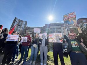 „Го бараме она што сме го сработиле и заслужиле“ – ССМ на протест за 600 евра минимална плата