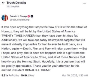 Трамп: Ќе го удриме Иран 20 пати посилно од досега – смрт, оган и бес ќе владеат со нив